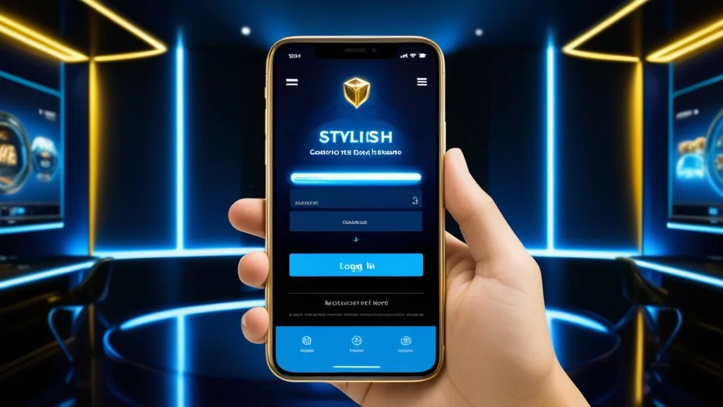 Connexion mobile à High Fly Bet sur un smartphone dans une ambiance de casino