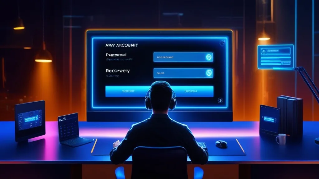 Utilisateur mettant à jour ses identifiants sur un écran de casino